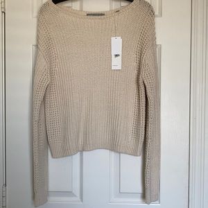 Vince knitted crochet sweater